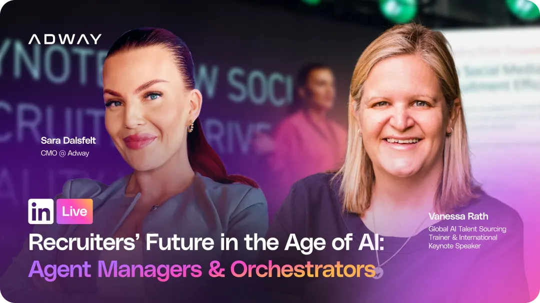 Recruiter using AI recruitment tools to design and orchestrate hiring workflows